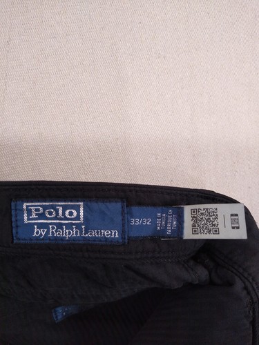 Polo Ralph Lauren Wynton Pants Men's 33/32 Black Slim Taper Fit Stretch New - Picture 10 of 20