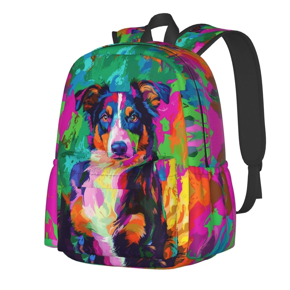 Linda Mochila para Perros Bolsa de Libros Escolar de Gran Capacidad para Adolescentes Niños y Niñas Informal Foto 2 de 4