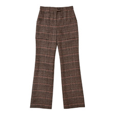 Canvas by Lands End wool land straight leg plaid pants trousers lined size 6