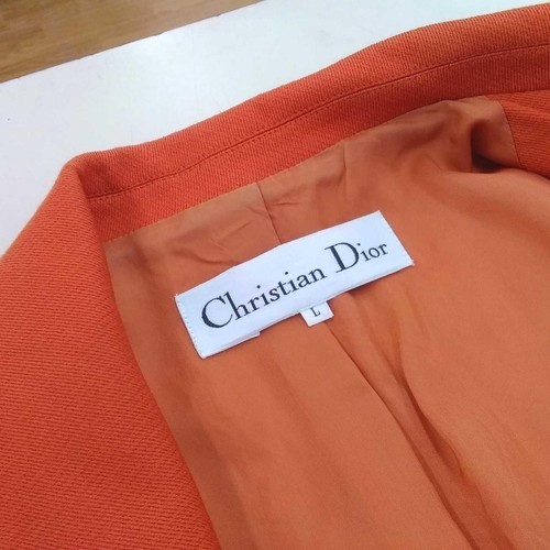 CHRISTIAN DIOR Jacket Size L Men's Designer Vintage Blazer Formal Wool Authentic - Picture 2 of 6