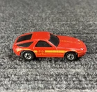 Vintage Hot Wheels P-928 Red/Yellow 928 Turbo Coupe Porsche Sports Car HK 1982