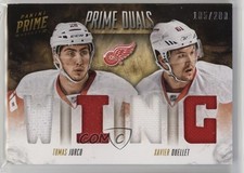 2013-14 Panini Prime Prime Duals 105/200 Tomas Jurco Xavier Ouellet #D-JO 1pc