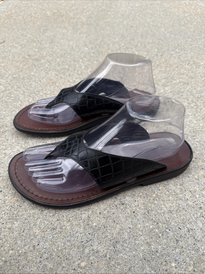 Munro American Women's Size 8M Black Leather Sculpted Munro Sport Sandal - Image 2 of 4