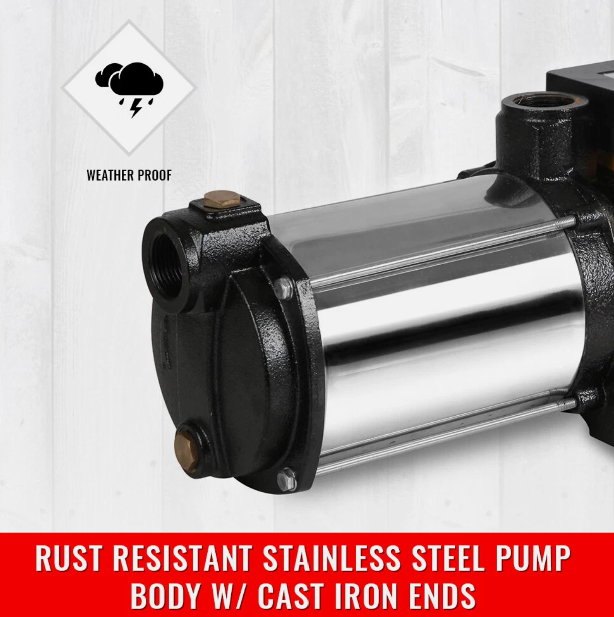 3.5HP Multi Stage Water Pump High Pressure Garden Household Rain Tank Irrigation — image 7