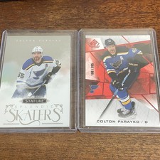 2021-22 Upper Deck SP Game Used Red Fragment 15/205 Colton Parayko #55 Blues