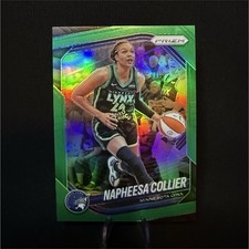 Panini 2025 Prizm WNBA Napheesa Collier Lynx #8 Green Prizm Parallel