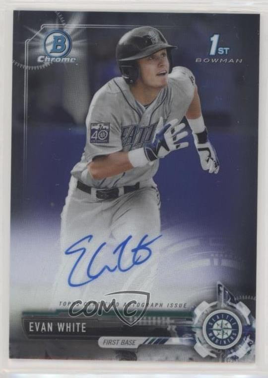 2017 Bowman Draft Chrome Draft Pick Auto Evan White #CDA-EW Auto 8k4
