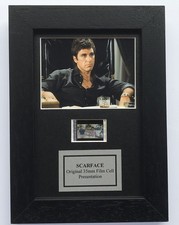 Hand crafted display featuring original Mini film cells for SCARFACE fans + COA