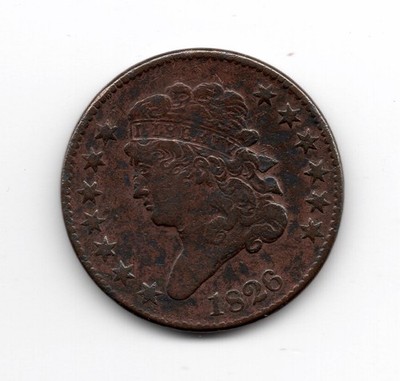 1826 Classic  Head Half Cent