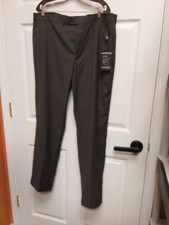 Ralph Lauren Mens Regular fit Dress Pants 40 X 32 Charcoal Grey  Stretch NWT