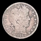 1906-D Barber Silver Half Dollar