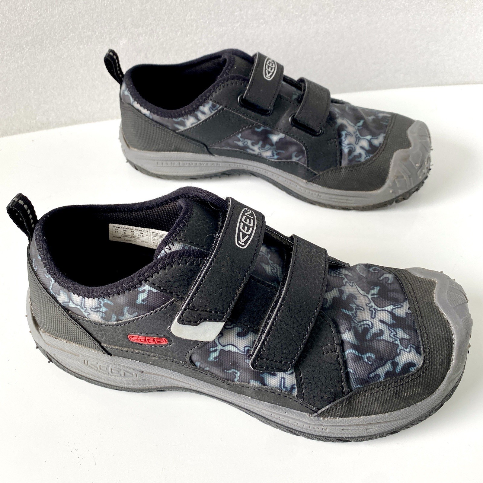 Sneaker Keen Speed Hound nere mimetiche US bambini giovani taglia 5 estive escursionismo gancio anello