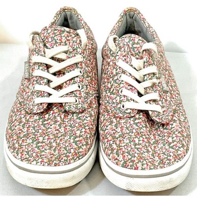 Vans Atwood Low Ditsy Floral Sneakers Womens 6.5 Pink Canvas Lace Up Shoes Skate