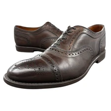 Allen Edmonds Strand Cap Toe Oxford Dress Shoes Mens 8.5 D Brown Leather USA