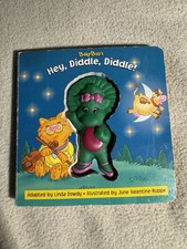 Vintage Barney Book Baby Bop 90s Nostalgia Toy Preschool Hey Diddle Diddle Read