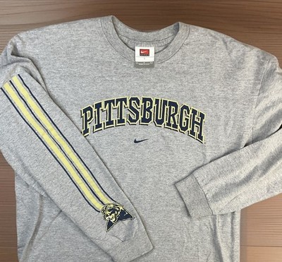 Vintage Nike Pittsburgh Steelers T-Shirt Men Sz L 90s Y2K Mini Center Swoosh USA