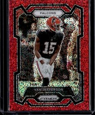 2023 Panini Prizm #171 Van Jefferson Red Sparkle