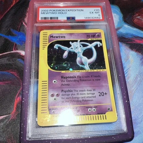 Pokemon Mewtwo Expedition Holo Rare #20 PSA 6