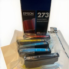 Genuine Epson 273 Ink Cartridges 5 Pack Combo Photo Black Color 3/27 See Desc.