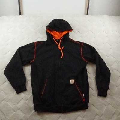 BOCOMAL Hoodie Mens Medium Black Flame Resistant Lightweight FR NFPA 2112