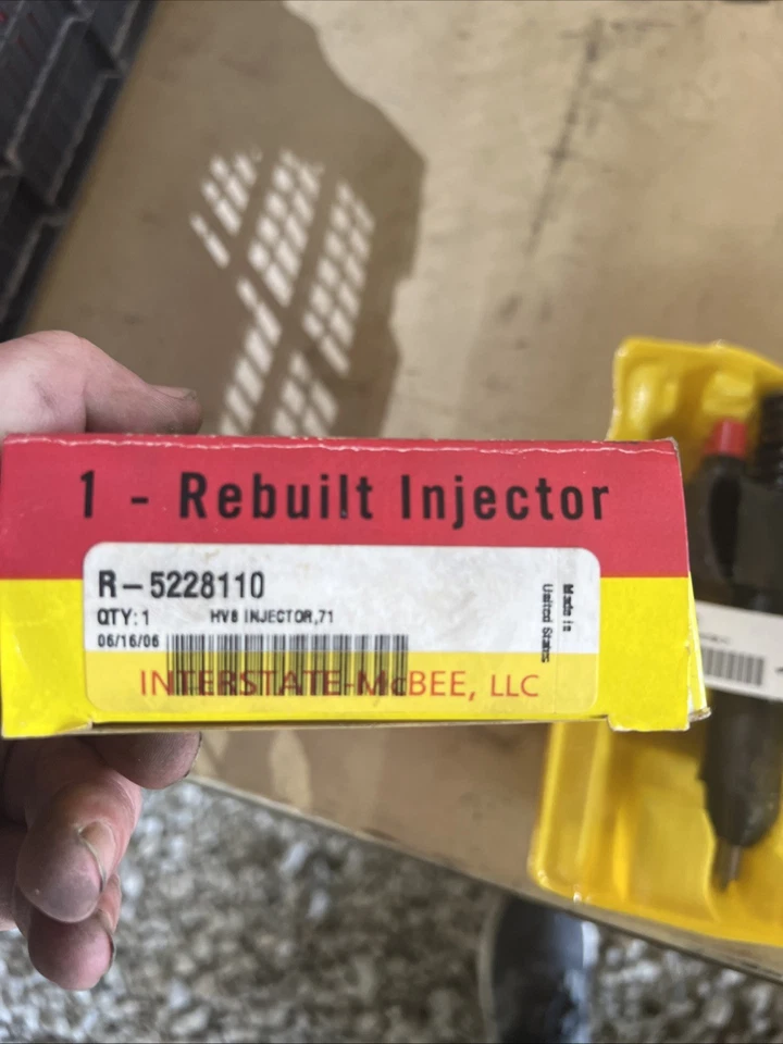 Injetor de combustível motor diesel R-5228110 Detroit Diesel 71 Series HV8 9384 Reman - Imagem 2 de 2