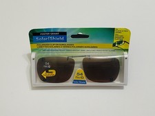 Brand New W Tags Foster Grant Solar Shield Polarized Clip-On Sunglasses 54 RecG
