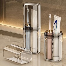Toothbrush Cup Toothbrush Travel Case, Travel Toothbrush Holder Case with Cov...