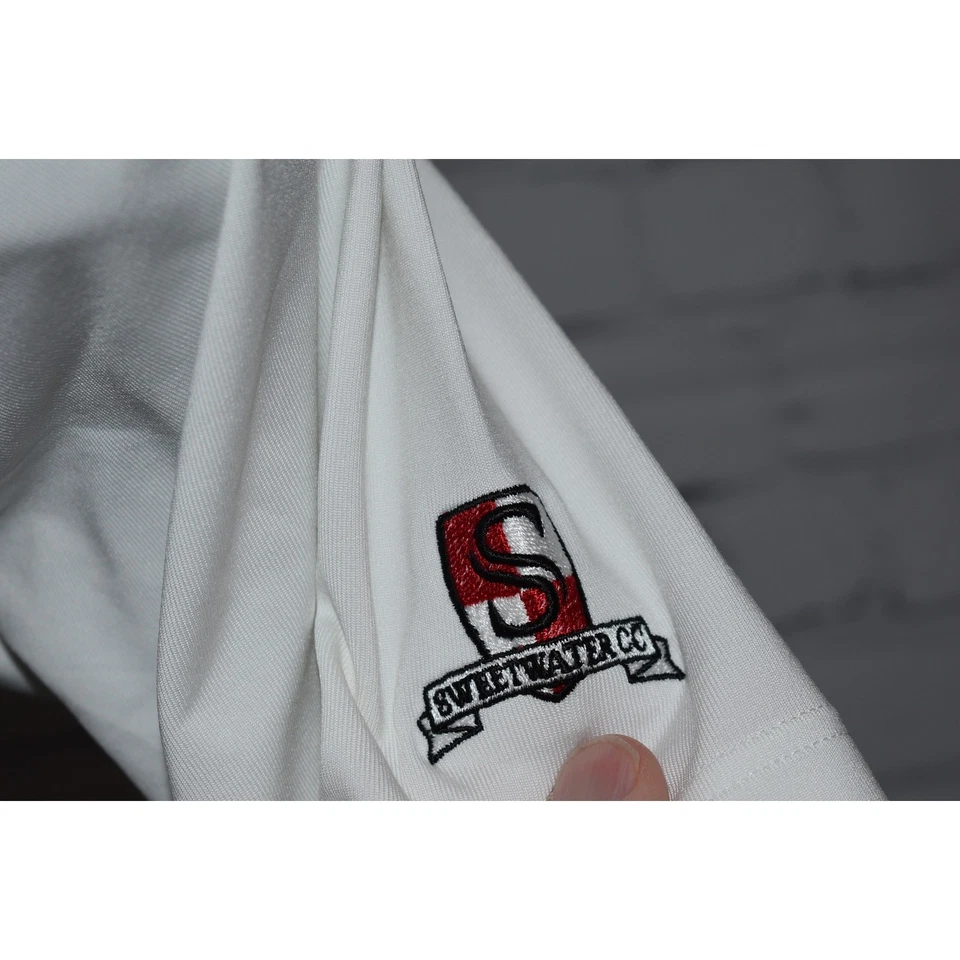 Camisa polo de golf Adidas para hombre talla mediana poliéster rendimiento agua dulce  Foto 4 de 4