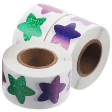 3 Rolls Self Adhesive Shiny Reward Stickers Motivational for Students