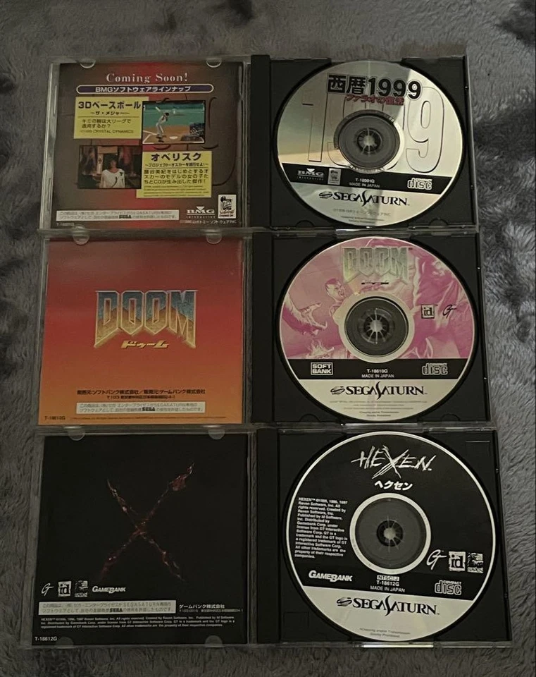 Sega Saturn Hexen Doom Pharaoh's Resurrection 3 Games Bundle - Image 3 of 3
