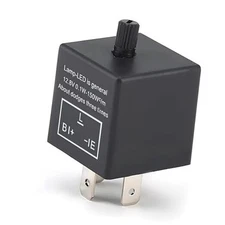 LED Relay Turn Signal, 3 Pin Waterproof Car Flasher, Plug-and-Play Resolve 