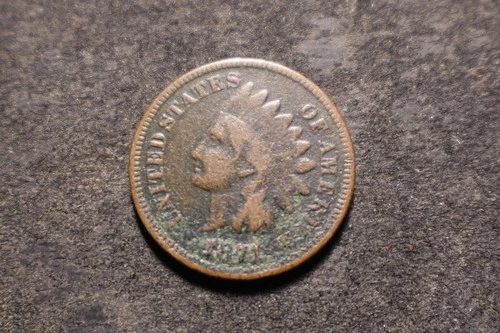 1871 Dated Indian Head Cent Decent Coin NHX