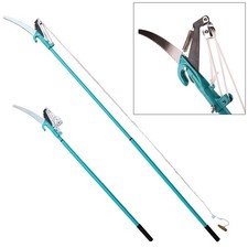 2.6 METRE LONG EXTENDABLE TREE LOPPER TELESCOPIC GARDEN PRUNER CUTTER 30cm SAW