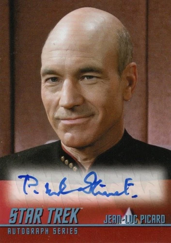 Star Trek Connections: A4 Patrick Stewart as Picard Classic Autograph Card