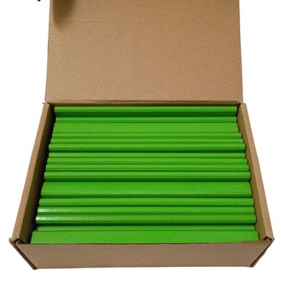 Carpenter Pencils Bulk Lot of 67 Neon Green Unsharpened Flat Woodworking Craft