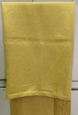 Harvest Gold Linen Tablecloth 54x96 Fall Autumn Thanksgiving Farmhouse EUC