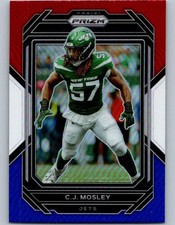 2022 Panini Prizm #231 C.J. Mosley Red White and Blue