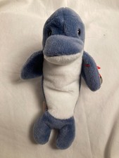 Ty Beanie Baby - ECHO the Dolphin (6 Inch) Plush Stuffed Animal Toy