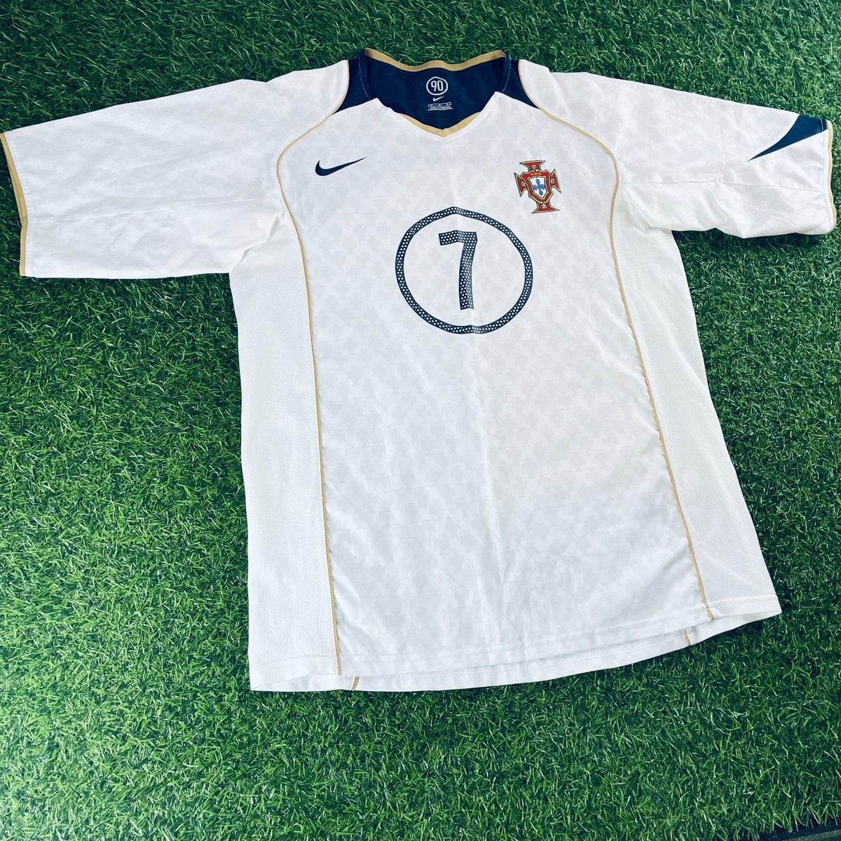Luis Figo 2004 Portugal Official Away Jersey Shirt Kit – US M