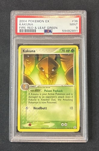Kakuna graded PSA 9 for sale on eBay