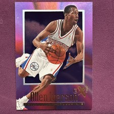 Allen Iverson Rookie Card! SkyBox 1996-97 E-X2000 #53 Philadelphia 76ers. rookie card picture