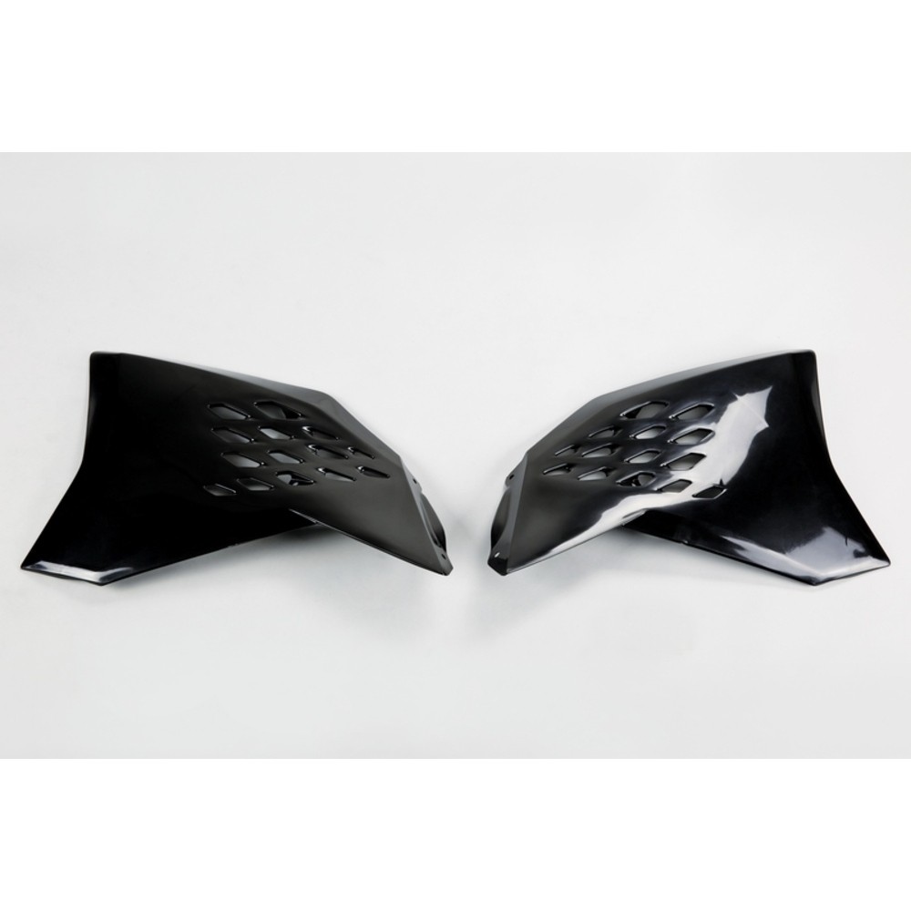 UFO Radiator Covers For KTM SX/SX-F/Exc 200 07-11 Black Kt04016-001 - Image 2