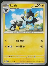 Luxio 136/091 Shiny Rare - Pokemon Paldean Fates Holo