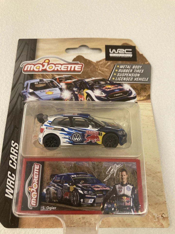 VW Polo R WRC 🏆 Volkswagen  Red Bull Majorette Scala 1:60 - BOXED - Immagine 3 di 3