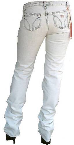Seltene MISS SIXTY Yucca Trousers Wash BG Style J38R White Jeans W29 L34 29/34 - Afbeelding 1 van 2