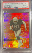 1999 Playoff Contenders Speed Red #141 Tim Brown /100 -  PSA 10 Gem Mint - POP 1