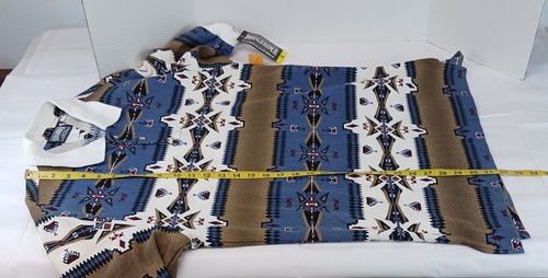 Roughrider by Circle T Mens Pullover Shirt M Southwestern Cotton Made in USA NWT - Picture 7 of 12