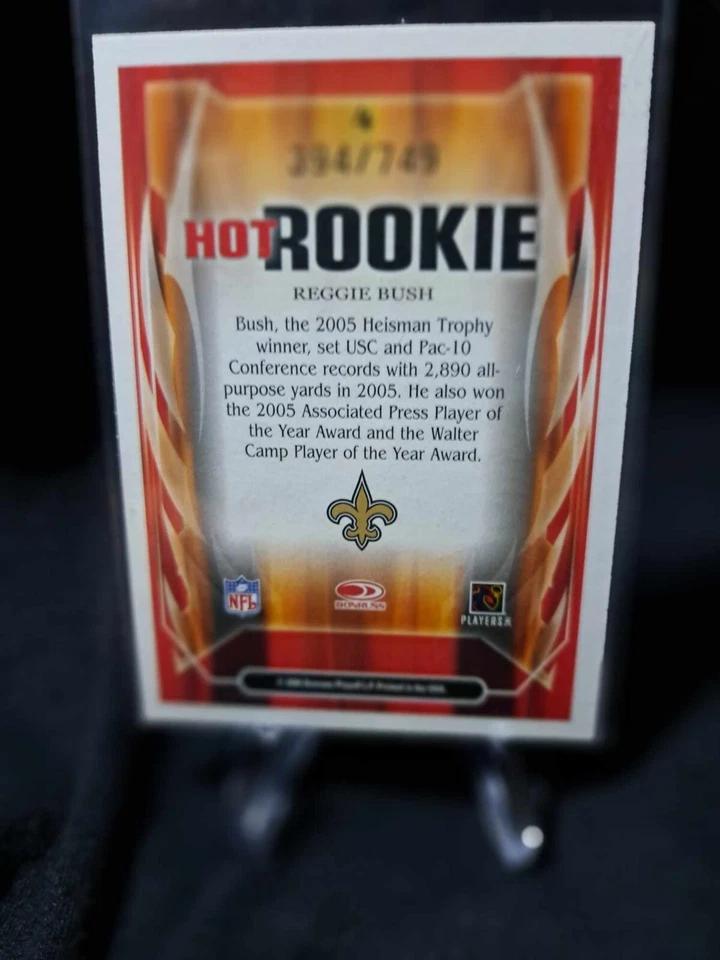 2006 Score Select Hot Rookies /749 Reggie Bush #4 Rookie RC - Image 2 of 2