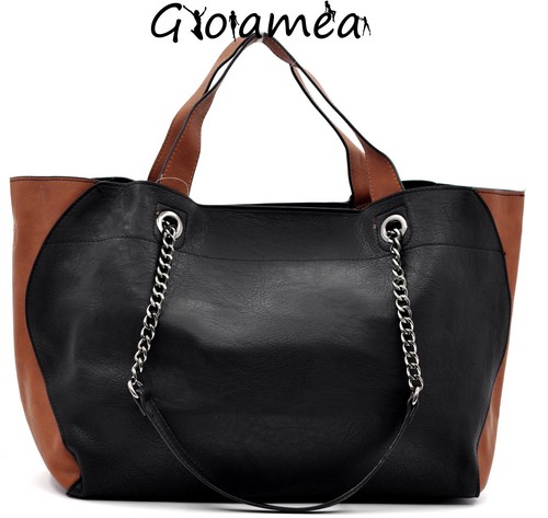 BORSA DONNA ELEGANTE CAPIENTE SACCO HOBO CATENA SPALLA MANO TRACOLLA PELLE - Foto 22 di 34