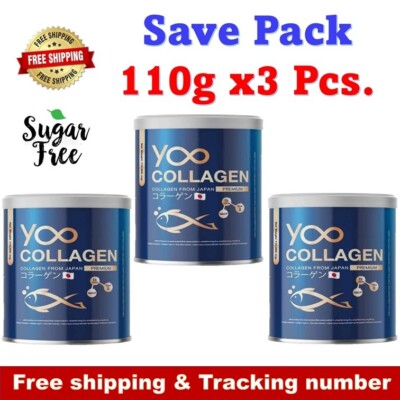 3X COLLAGEN Skin & Health Soften Moisturize Anti Aging Skin Sugar Free YOO 110g
